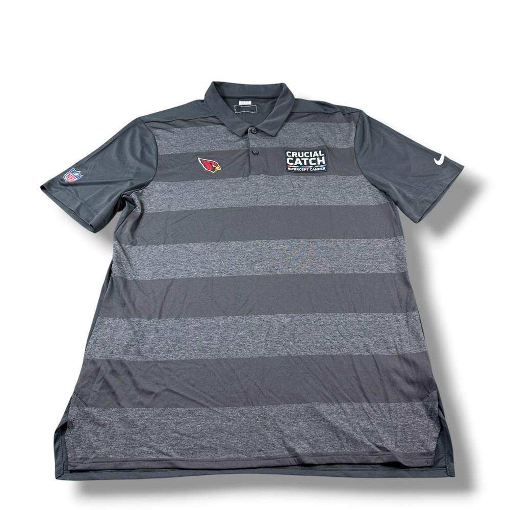 Nike NFL On-Field Arizona Cardinals Coach-Issued Crucia Catch Polo Shirt Mens L